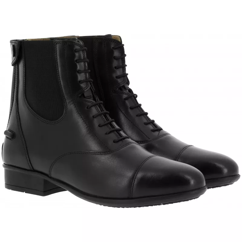 Boots Cuir à Lacets/Zip  Chic